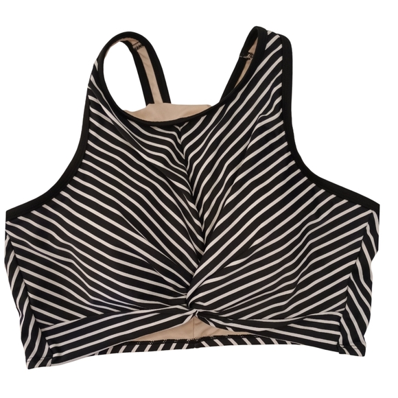 Kona Sol Other - Kona Sol Striped Twist Front Swim Top Size XL